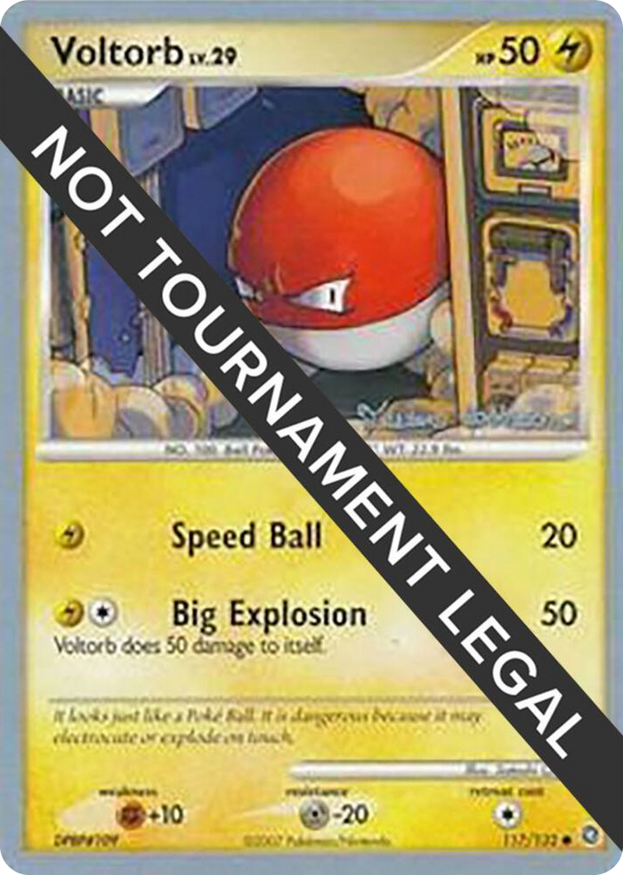 0117 Voltorb - 2008 (Tristan Robinson) Common World Championship Decks