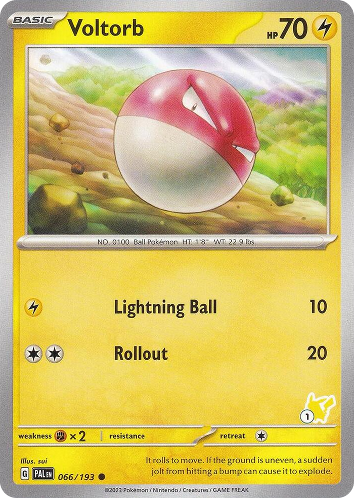 0066 Voltorb - Pikachu 1 Common Battle Academy 2024
