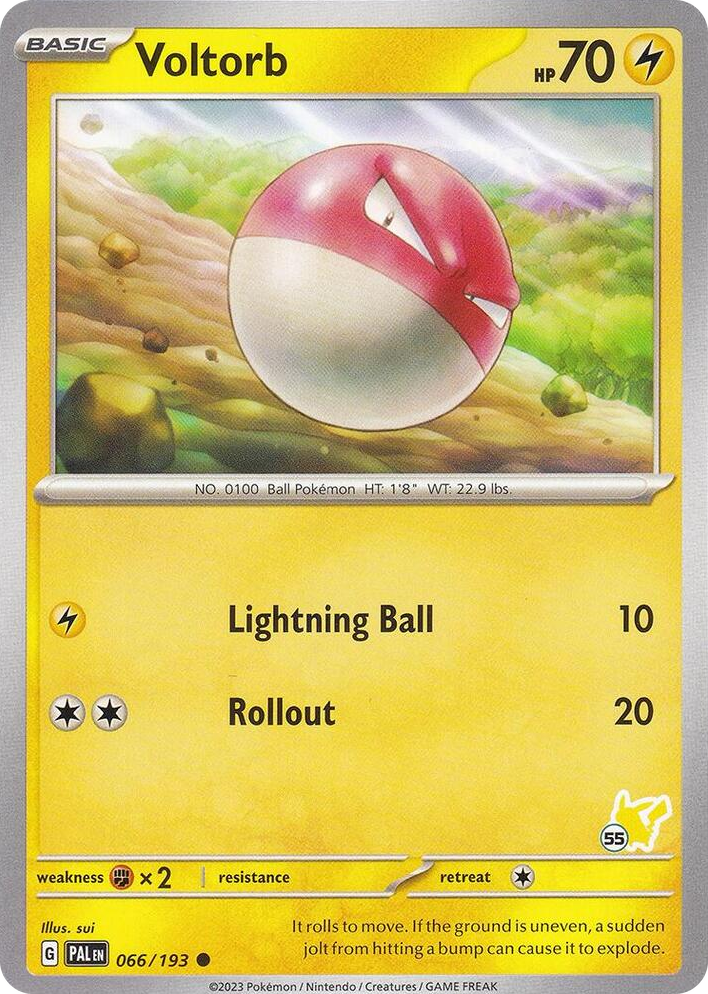 0066 Voltorb - Pikachu 55 Common Battle Academy 2024