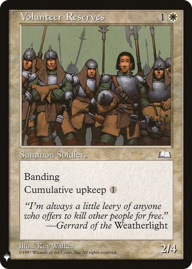 0029 Volunteer Reserves U The List Reprints