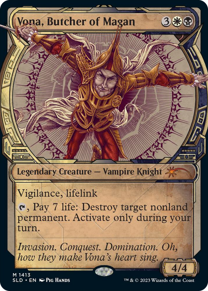 Vona, Butcher of Magan #1413 M - Secret Lair Drop Series Pokemon card