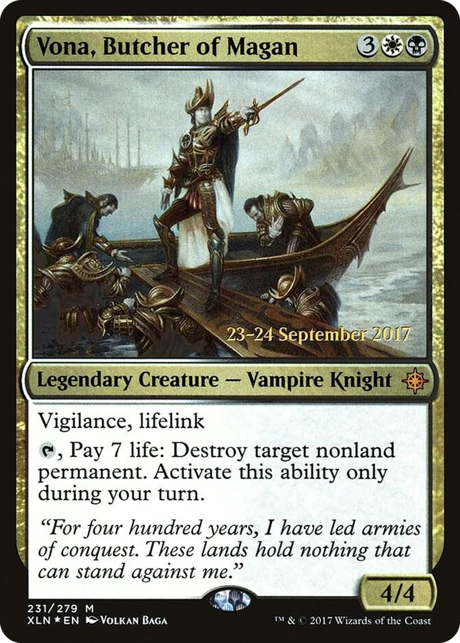 0231 Vona, Butcher of Magan M Prerelease Cards