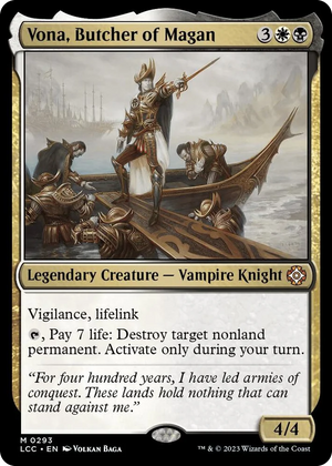 0293 Vona, Butcher of Magan M Commander: The Lost Caverns of Ixalan