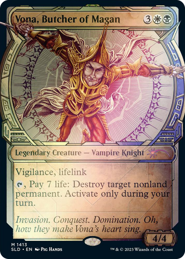 1413 Vona, Butcher of Magan (Rainbow Foil) M Secret Lair Drop Series