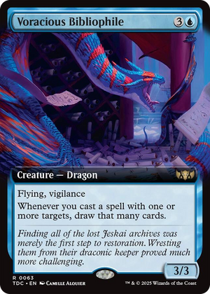 0063 Voracious Bibliophile (Extended Art) R Commander: Tarkir: Dragonstorm