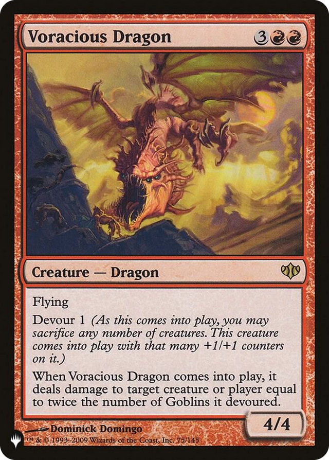 0075 Voracious Dragon R The List Reprints