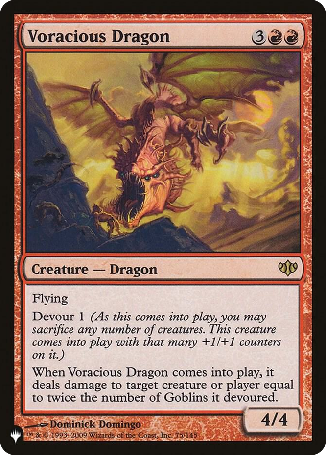 Voracious Dragon #75 R - The List Reprints Pokemon card