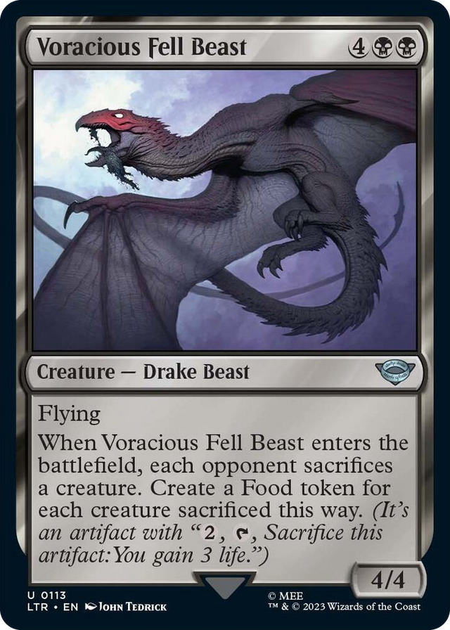 0113 Voracious Fell Beast U Universes Beyond: The Lord of the Rings: Tales of Middle-earth