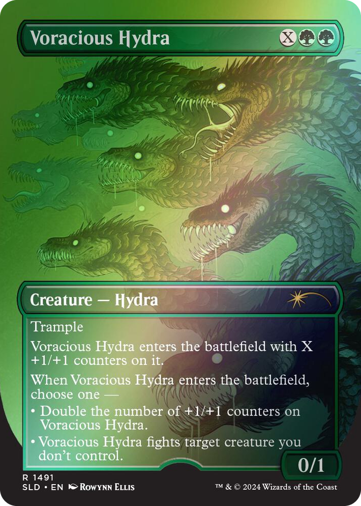 1491 Voracious Hydra (Rainbow Foil) R Secret Lair Drop Series