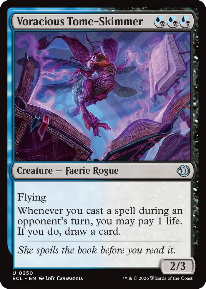 Voracious Tome-Skimmer #250 U - Lorwyn Eclipsed Pokemon card