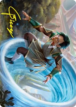 0006 Vortex Runner Art Card (Gold-Stamped Signature) S Art Series: Strixhaven