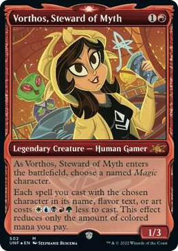 0502 Vorthos, Steward of Myth (Showcase) (Galaxy Foil) M Unfinity