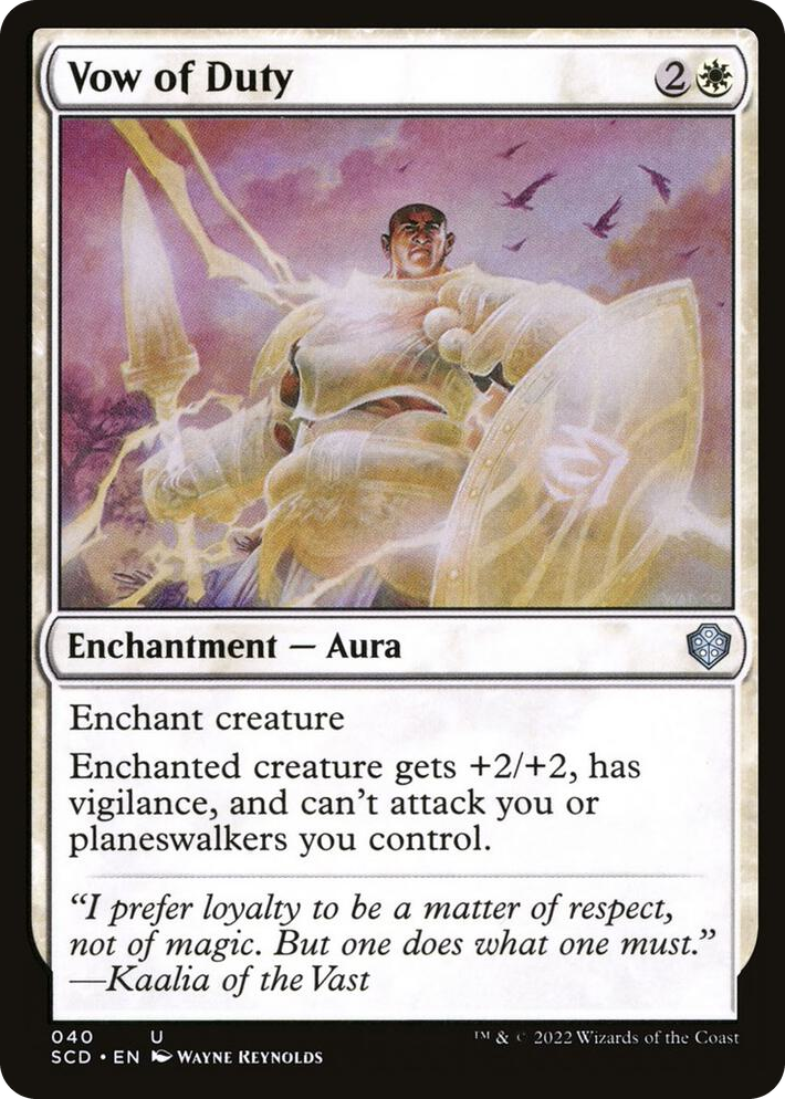 0040 Vow of Duty U Starter Commander Decks