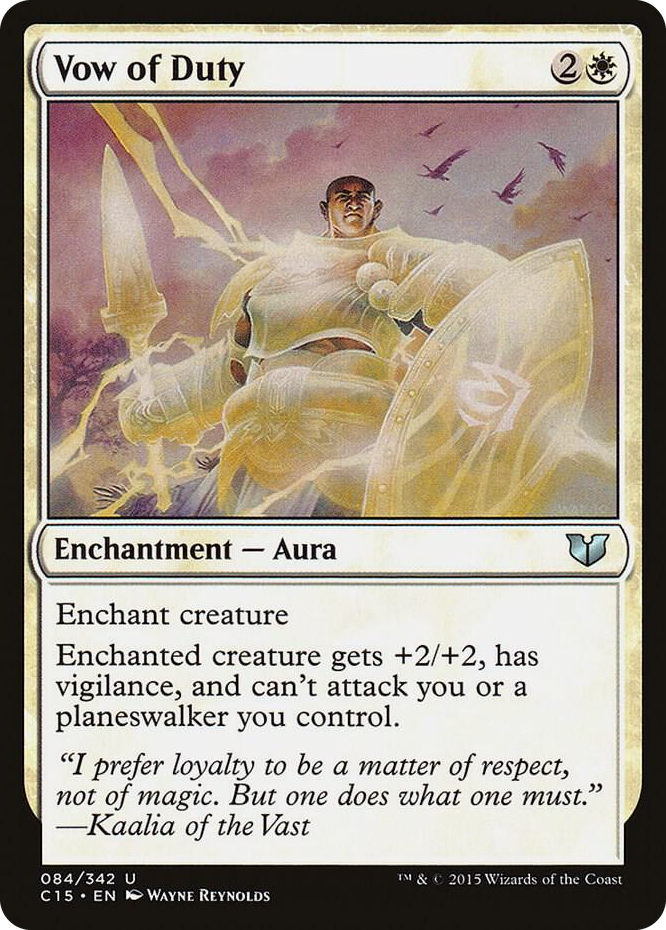 Vow of Duty #84 U - Commander 2015 Pokemon card