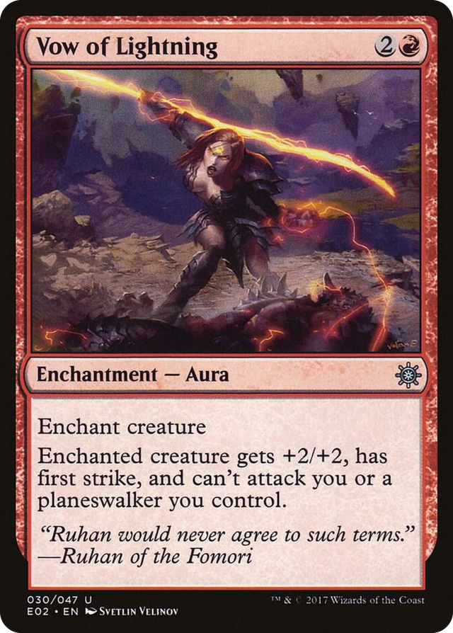 0030 Vow of Lightning U Explorers of Ixalan