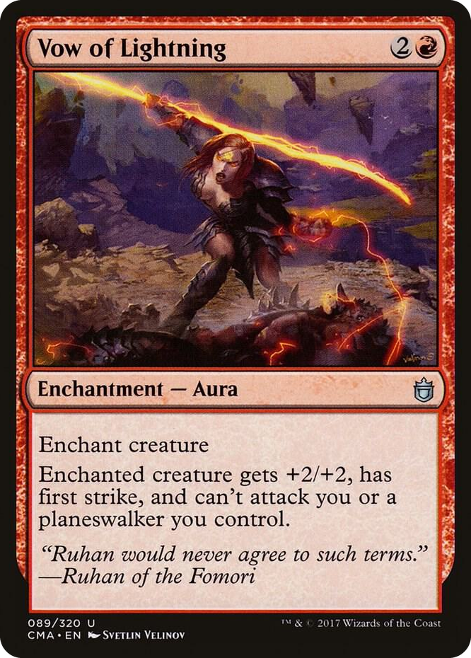 Vow of Lightning #89 U - Commander Anthology Pokemon card