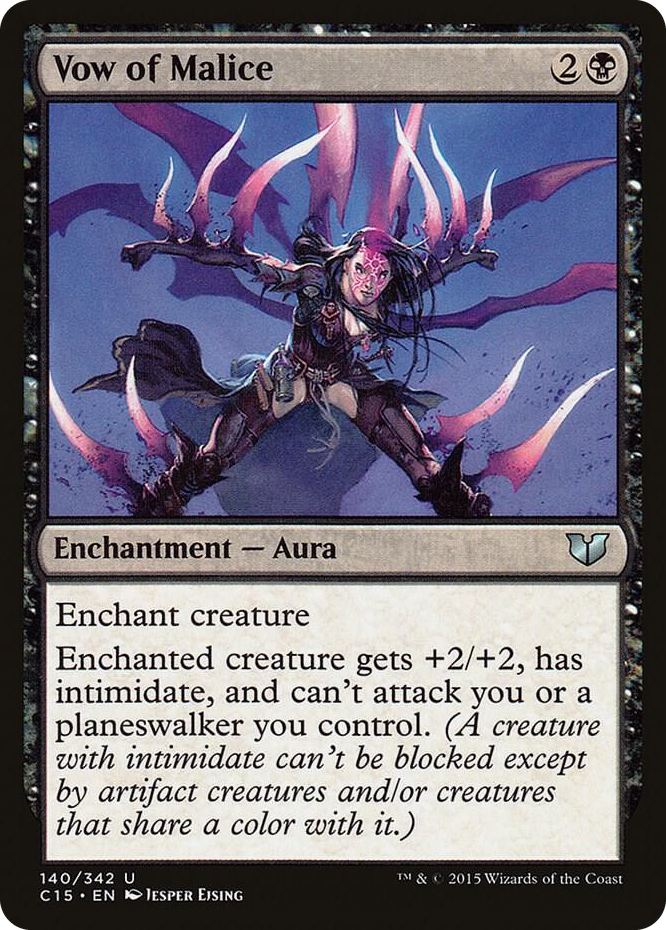 Vow of Malice #140 U - Commander 2015 Pokemon card