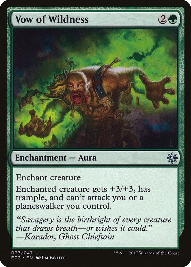 0037 Vow of Wildness U Explorers of Ixalan