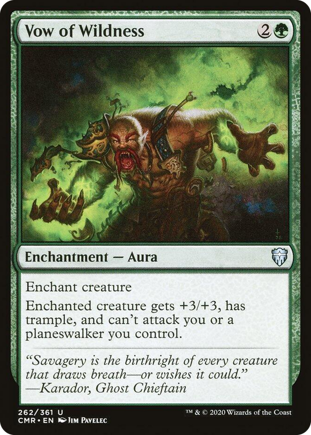 0262 Vow of Wildness U Commander Legends