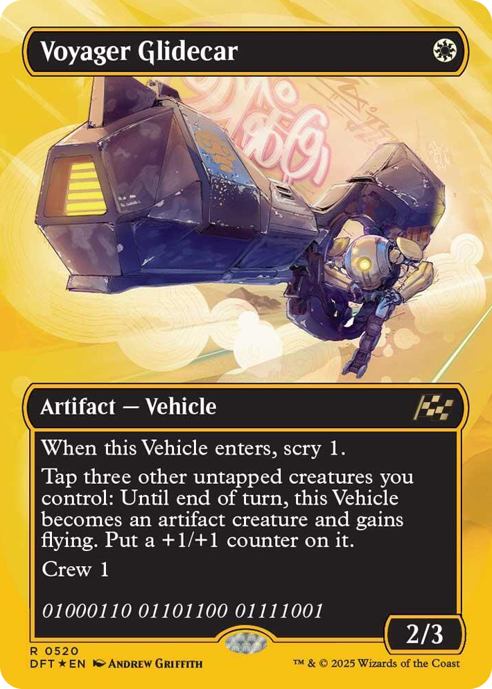 0520 Voyager Glidecar (Borderless) (First-Place Foil) R Aetherdrift