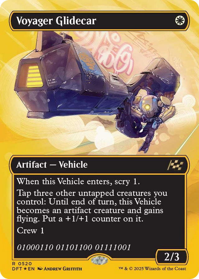 0520 Voyager Glidecar (Borderless) (First-Place Foil) R Aetherdrift