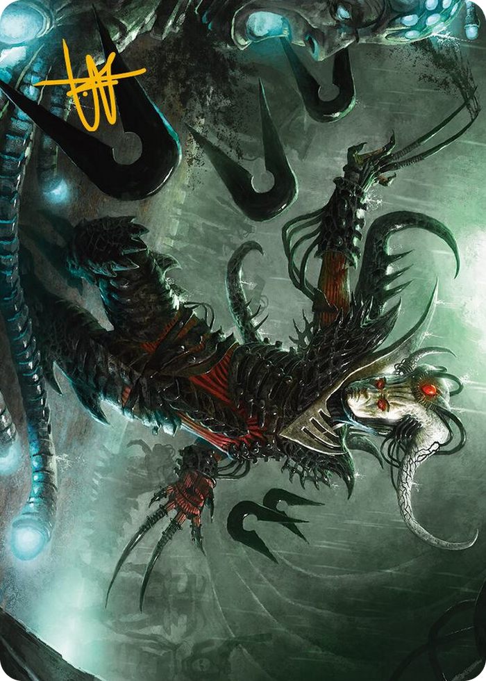 Vraan, Executioner Thane Art Card (Gold-Stamped Signature) #24 S - Art Series: Phyrexia: All Will Be One Pokemon card