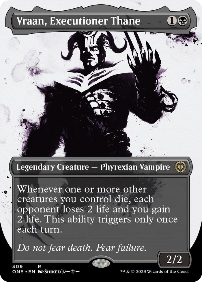 Vraan, Executioner Thane (Showcase) #309 R - Phyrexia: All Will Be One Pokemon card