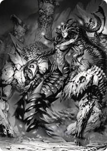 Vraska, Betrayal's Sting Art Card #72 S - Art Series: Phyrexia: All Will Be One Pokemon card