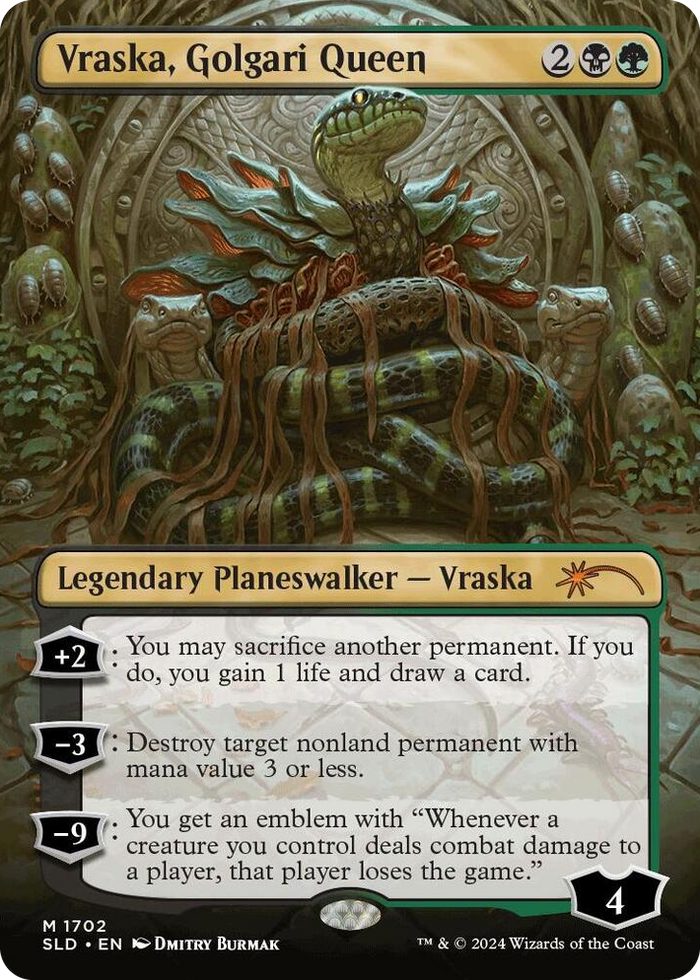 Vraska, Golgari Queen (1702) #1702 M - Secret Lair Drop Series Pokemon card