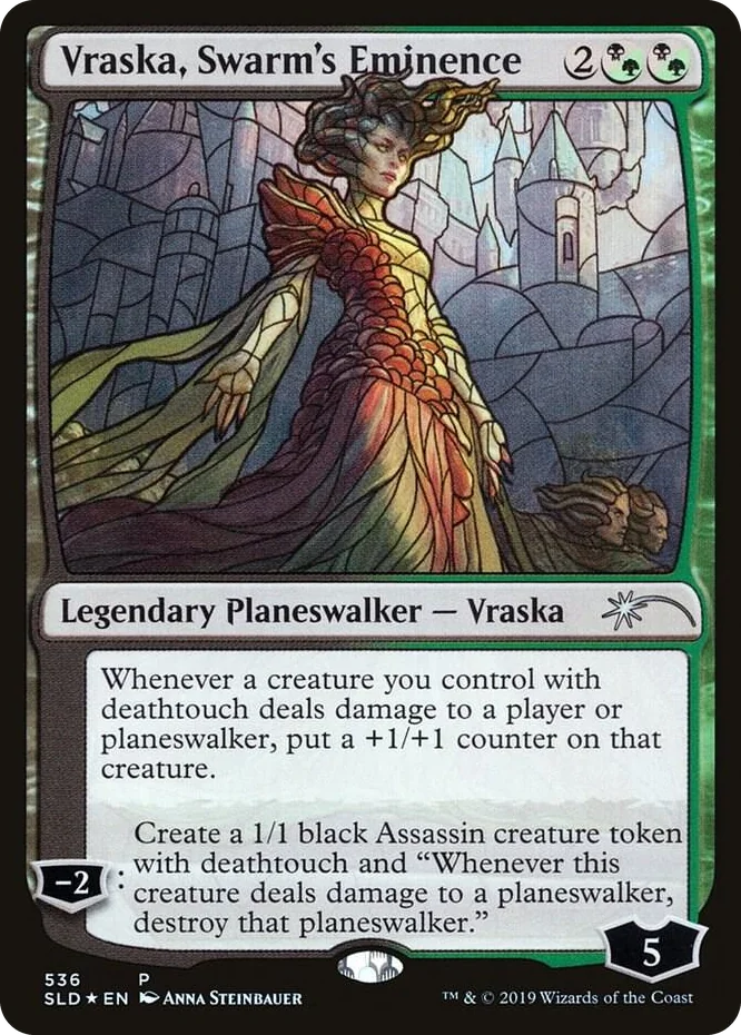 0536 Vraska, Swarm's Eminence (Stained Glass) P Secret Lair Drop Series