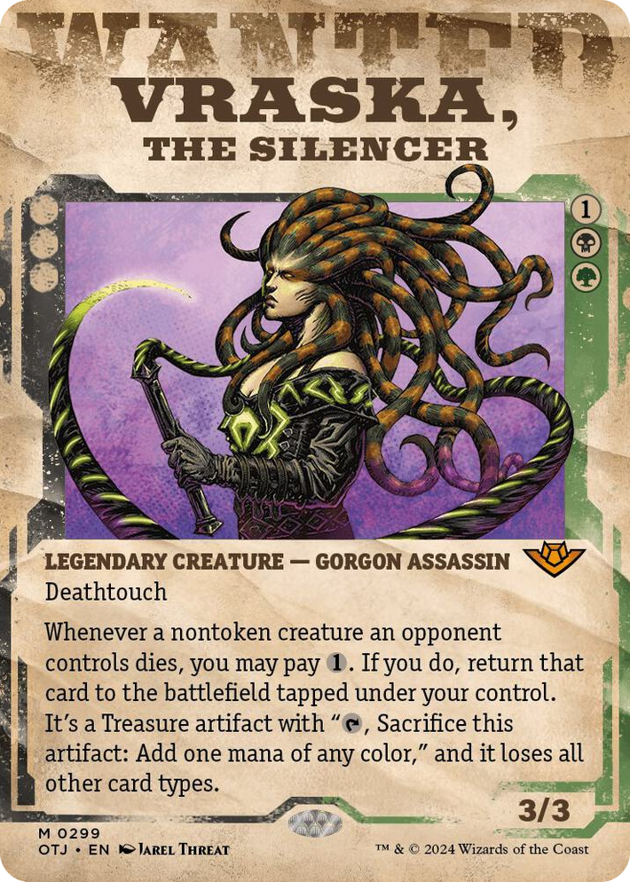 0299 Vraska, the Silencer (Showcase) M Outlaws of Thunder Junction