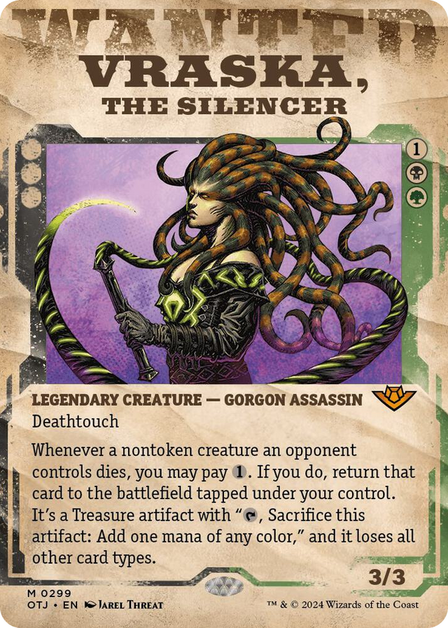 0299 Vraska, the Silencer (Showcase) M Outlaws of Thunder Junction