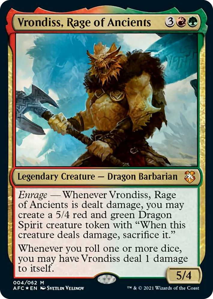 0004 Vrondiss, Rage of Ancients M Commander: Adventures in the Forgotten Realms