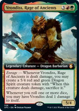 0328 Vrondiss, Rage of Ancients (Extended Art) M Commander: Adventures in the Forgotten Realms