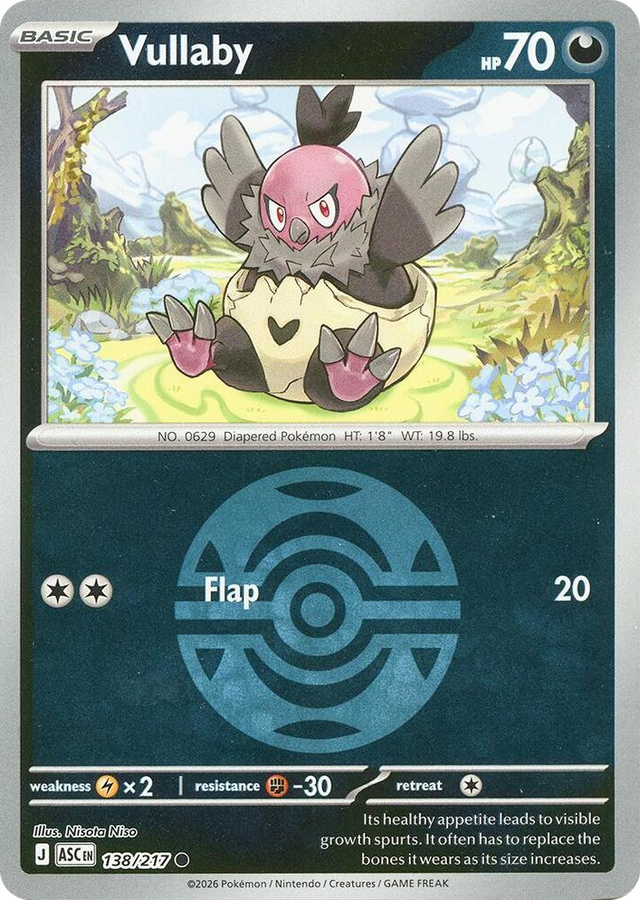 0138 Vullaby (Dusk Ball) Common Ascended Heroes