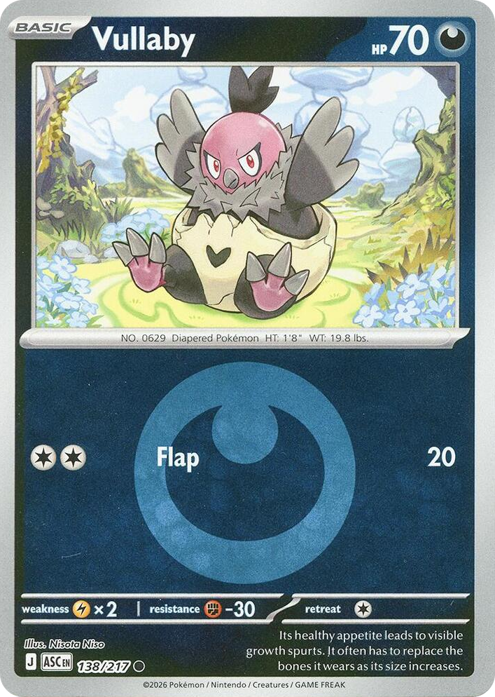 0138 Vullaby (Energy Symbol Pattern) Common Ascended Heroes