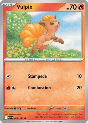 0019 Vulpix Common Mega Evolution