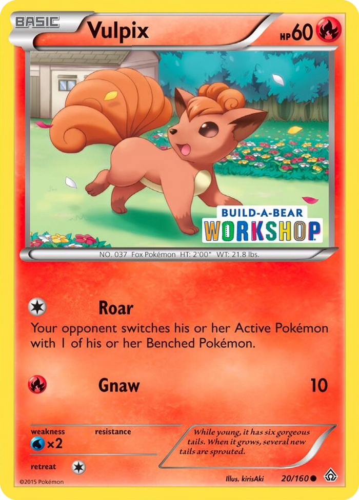 0020 Vulpix - 20/160 (Build-A-Bear Workshop Exclusive) Promo Miscellaneous Cards & Products