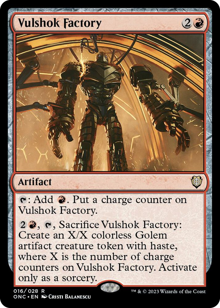 Vulshok Factory #16 R - Commander: Phyrexia: All Will Be One Pokemon card