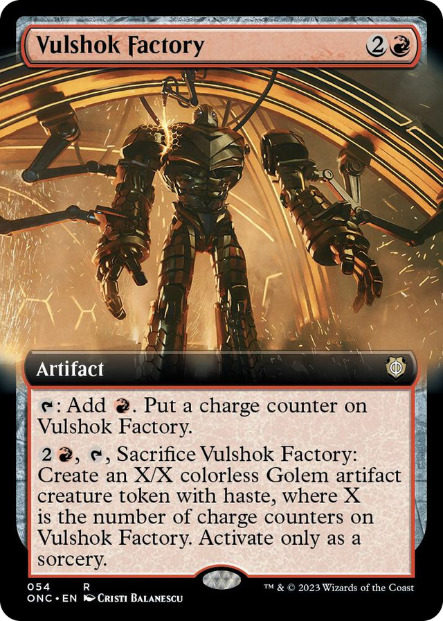 0054 Vulshok Factory (Extended Art) R Commander: Phyrexia: All Will Be One