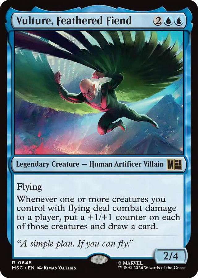 0645 Vulture, Feathered Fiend R Commander: Marvel Super Heroes