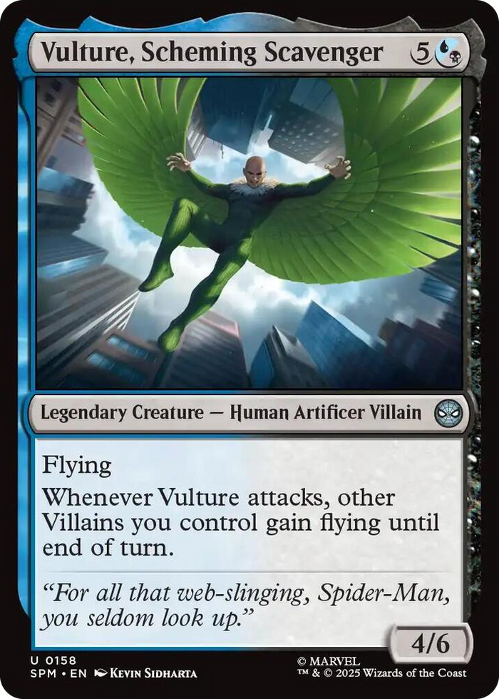 Vulture, Scheming Scavenger #158 U - Marvel's Spider-Man Pokemon card