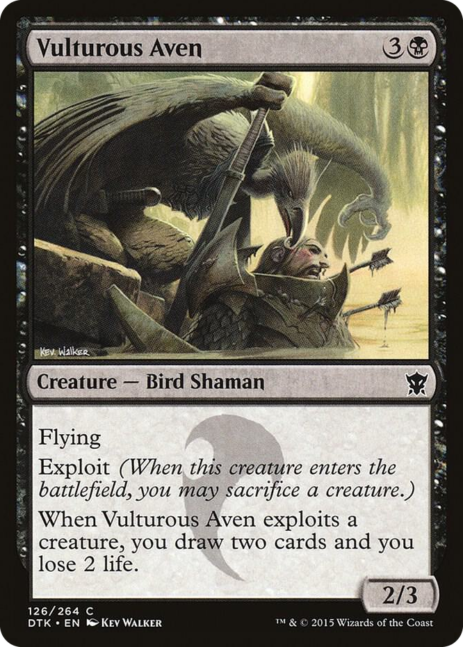 0126 Vulturous Aven C Dragons of Tarkir