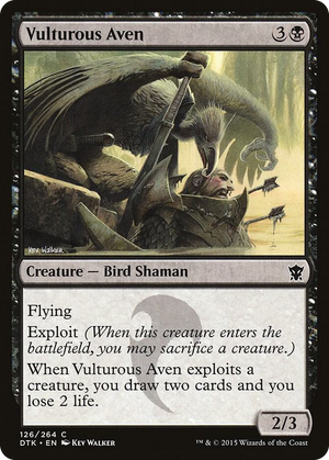 0126 Vulturous Aven C Dragons of Tarkir
