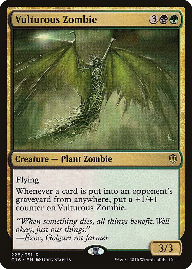 Vulturous Zombie #228 R - Commander 2016 Pokemon card