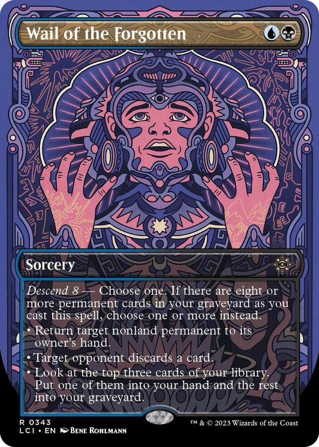 0343 Wail of the Forgotten (Borderless) R The Lost Caverns of Ixalan