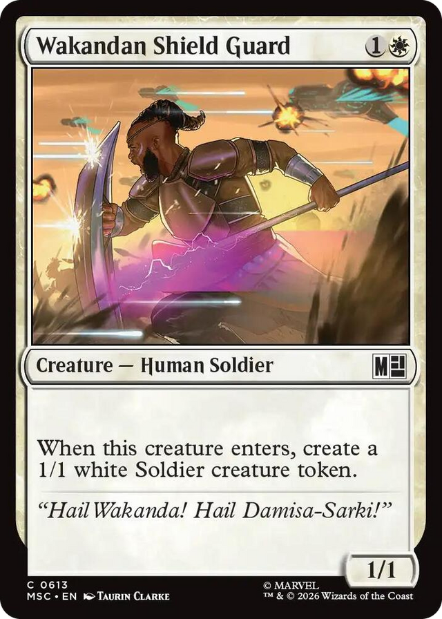 0613 Wakandan Shield Guard C Commander: Marvel Super Heroes