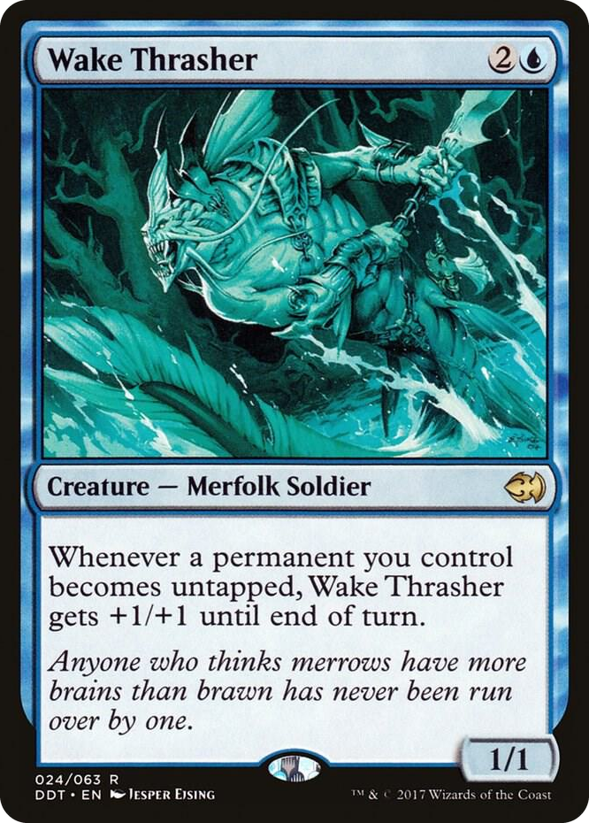 0024 Wake Thrasher R Duel Decks: Merfolk vs. Goblins