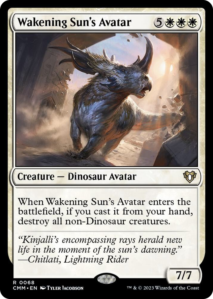 0068 Wakening Sun's Avatar R Commander Masters