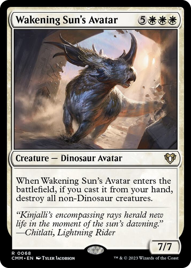 0068 Wakening Sun's Avatar R Commander Masters